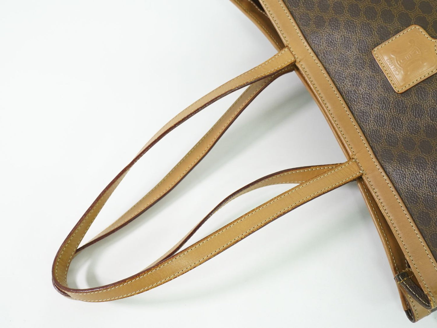 CELINE マカダム トートバッグ ブラウン