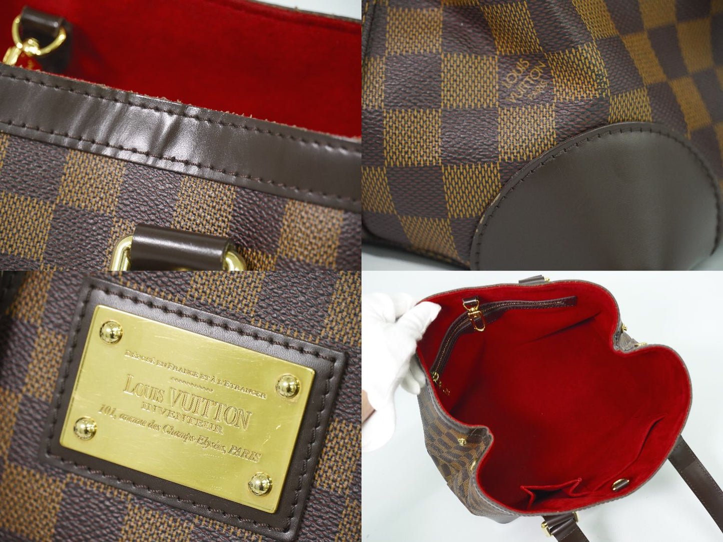 LOUIS VUITTON ハムステッド PM ダミエ エベヌ トートバッグ N51205