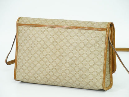 CELINE マカダム 2WAY ショルダーバッグ ベージュ