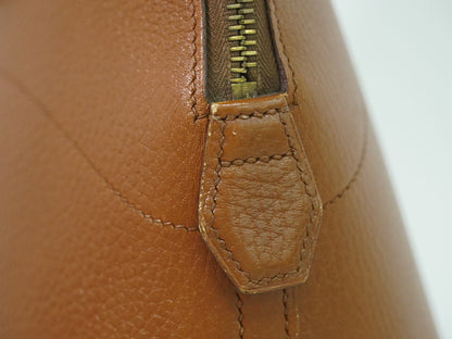 HERMES ボリード 35 ハンドバッグ 〇Z刻 ブラウン