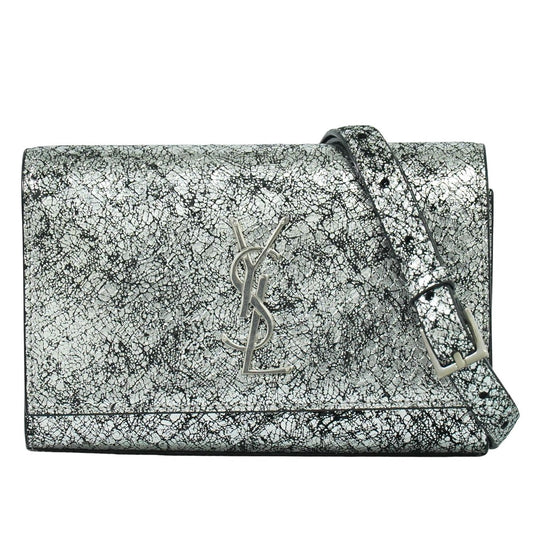 SAINT LAURENT カサンドラ ウエストポーチ シルバー