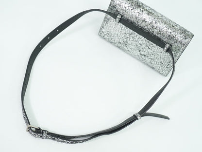 SAINT LAURENT カサンドラ ウエストポーチ シルバー