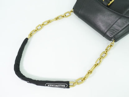 BALENCIAGA ダウンタウン ショルダーバッグ ブラック 689058