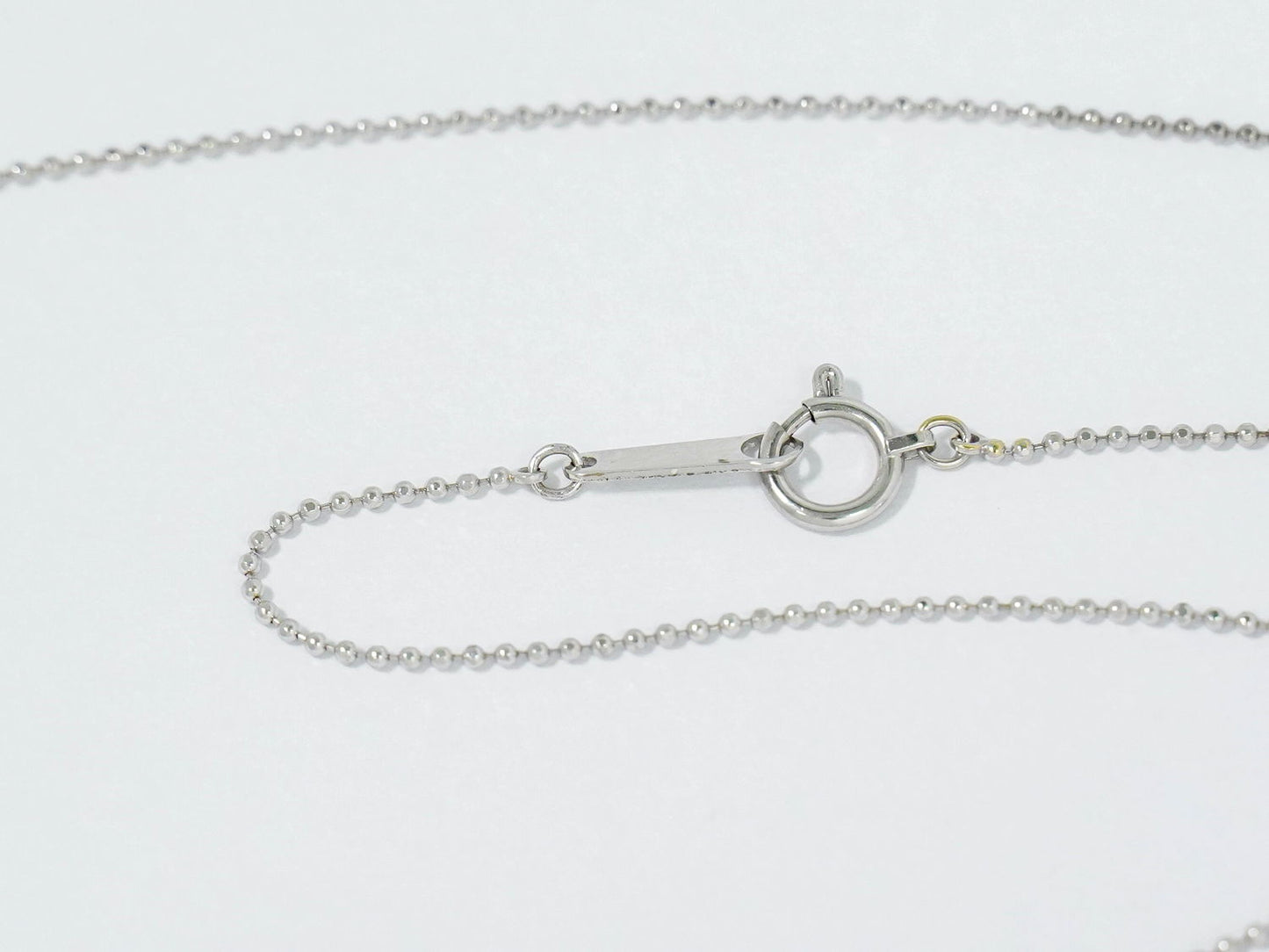 タンザナイト 1.00ct ダイヤモンド 0.01ct K18 WG ネックレス パープル