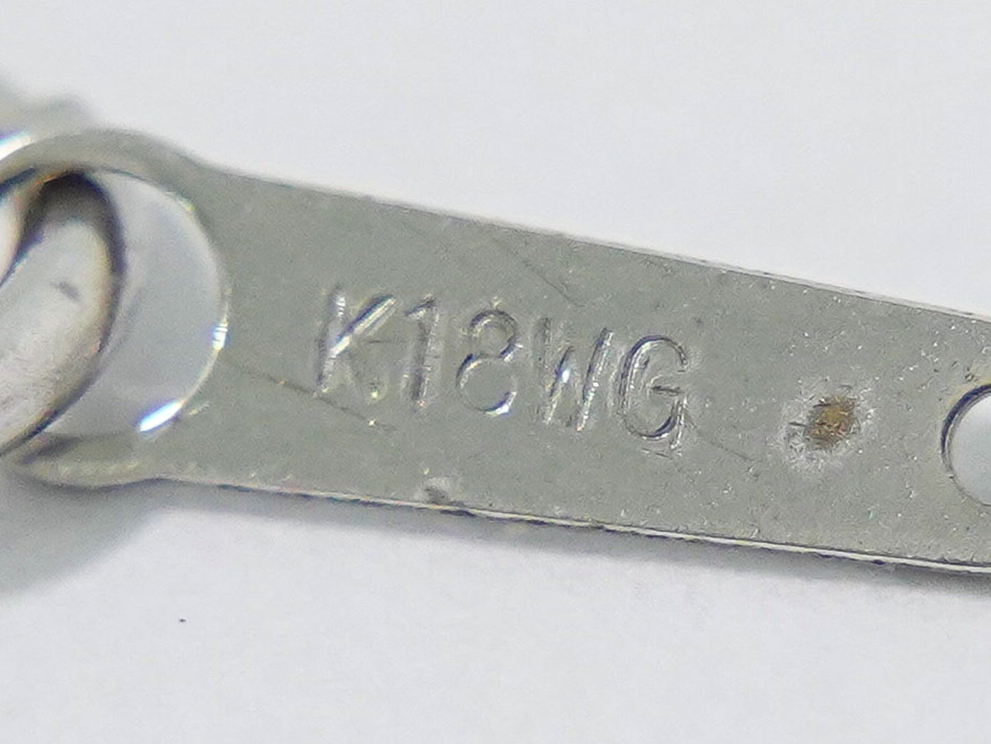 タンザナイト 1.00ct ダイヤモンド 0.01ct K18 WG ネックレス パープル