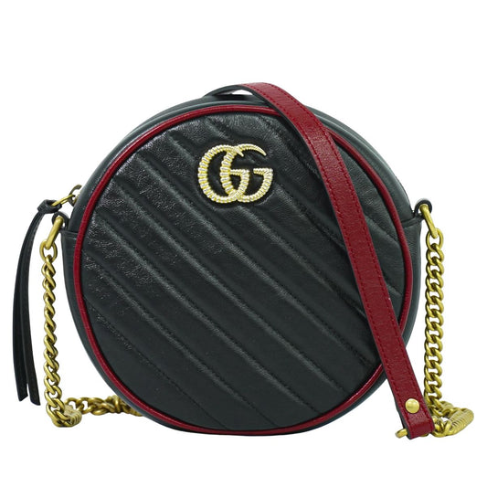 GUCCI GGマーモント ショルダーバッグ ブラック 550154