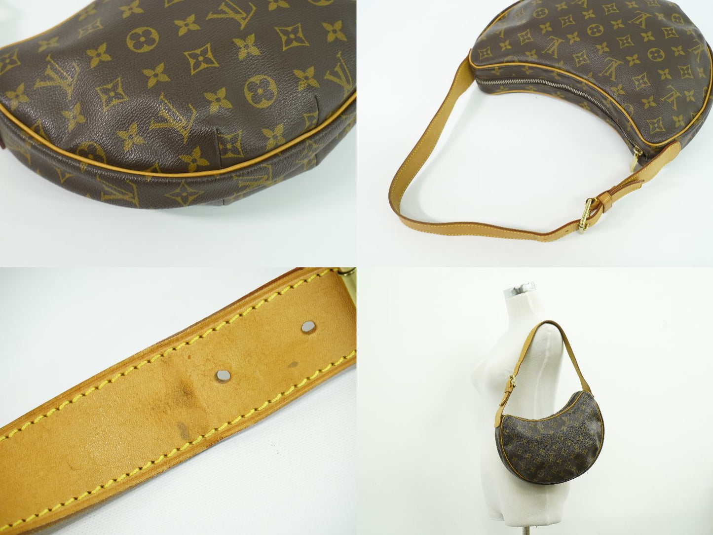 LOUIS VUITTON クロワッサン MM モノグラム ショルダーバッグ M51512