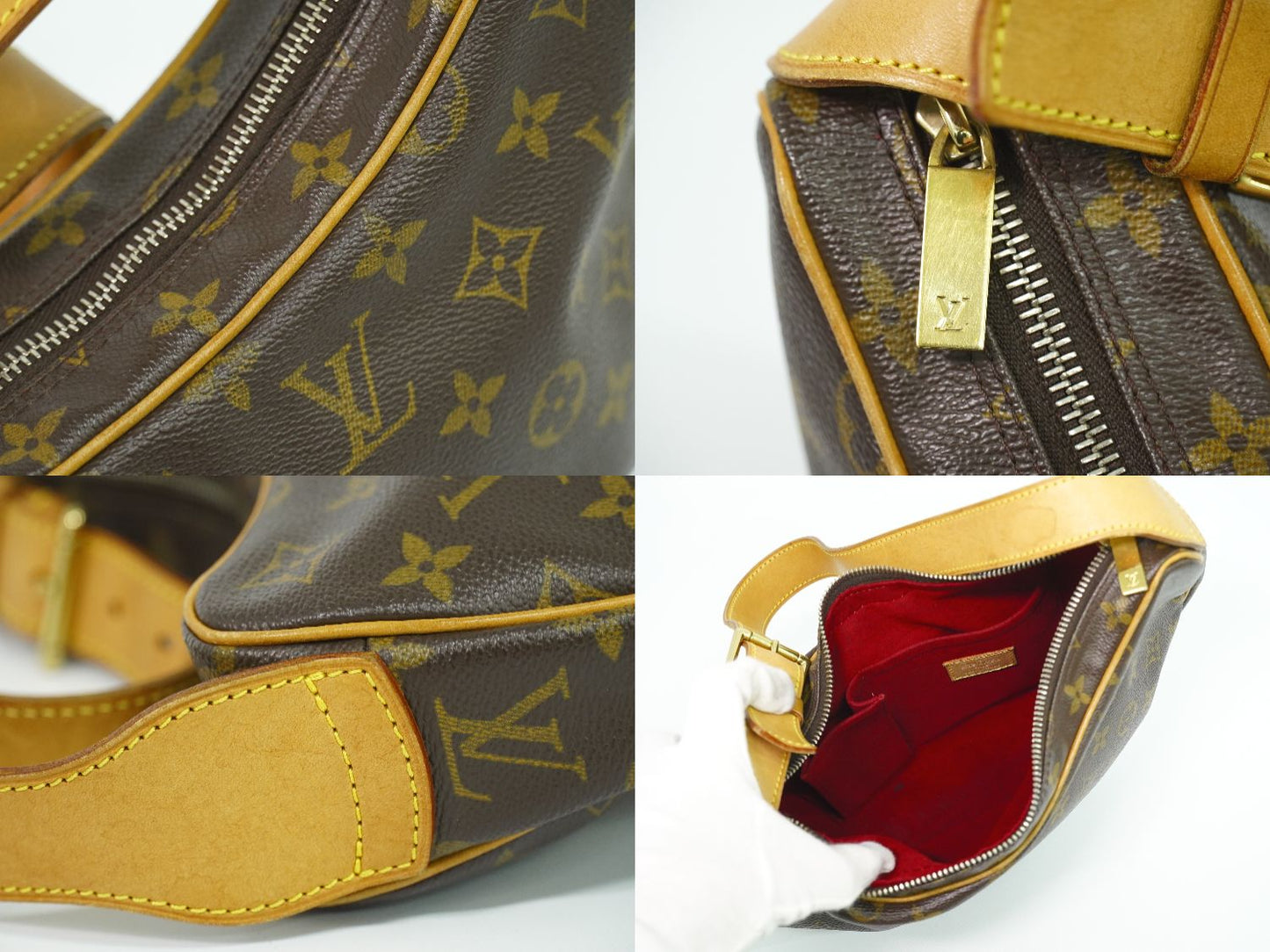LOUIS VUITTON クロワッサン MM モノグラム ショルダーバッグ M51512