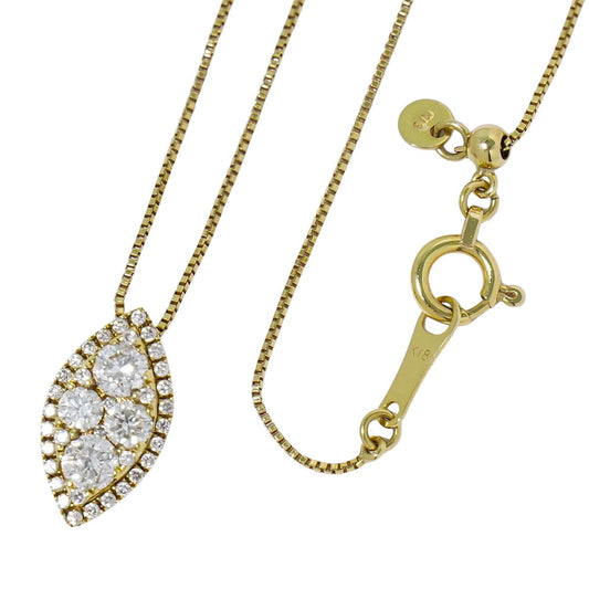 ダイヤモンド 0.45ct K18 YG ネックレス イエローゴールド