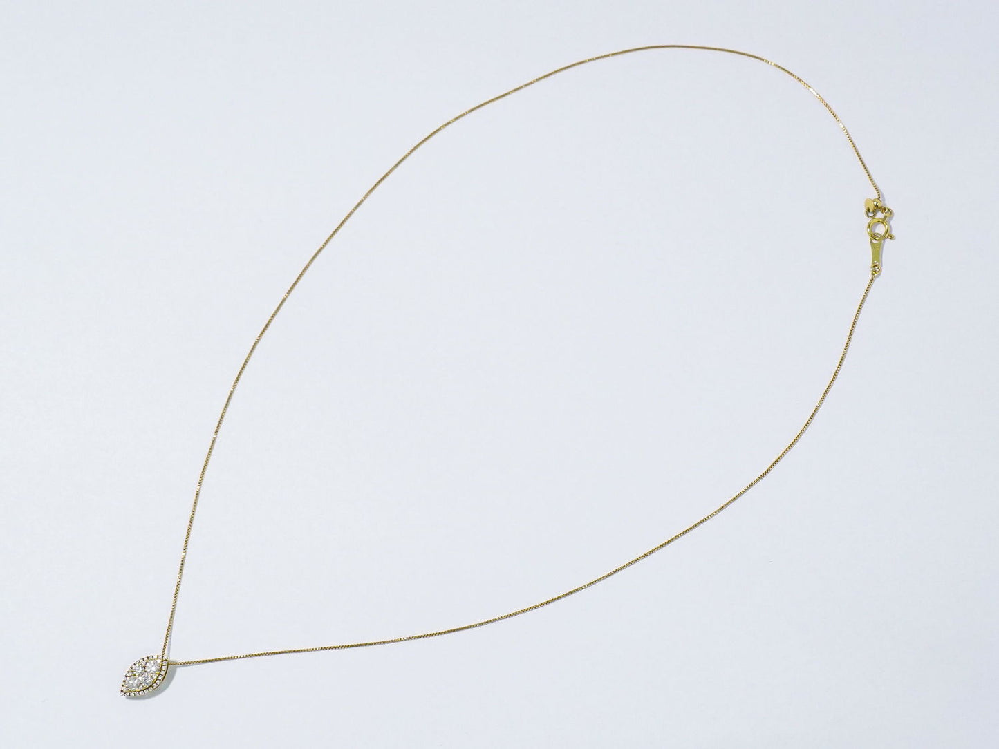 ダイヤモンド 0.45ct K18 YG ネックレス イエローゴールド