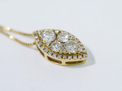 ダイヤモンド 0.45ct K18 YG ネックレス イエローゴールド