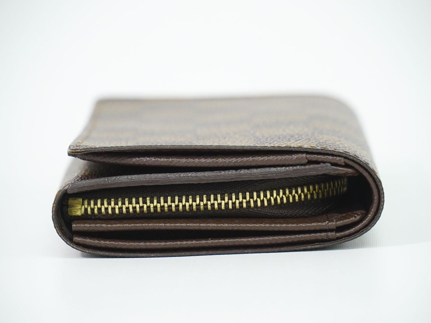 LOUIS VUITTON ポルトフォイユ トレゾール ダミエ エベヌ 折財布 N61736