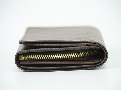 LOUIS VUITTON ポルトフォイユ トレゾール ダミエ エベヌ 折財布 N61736