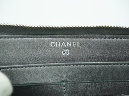 CHANEL マトラッセ ココマーク 長財布 グレー