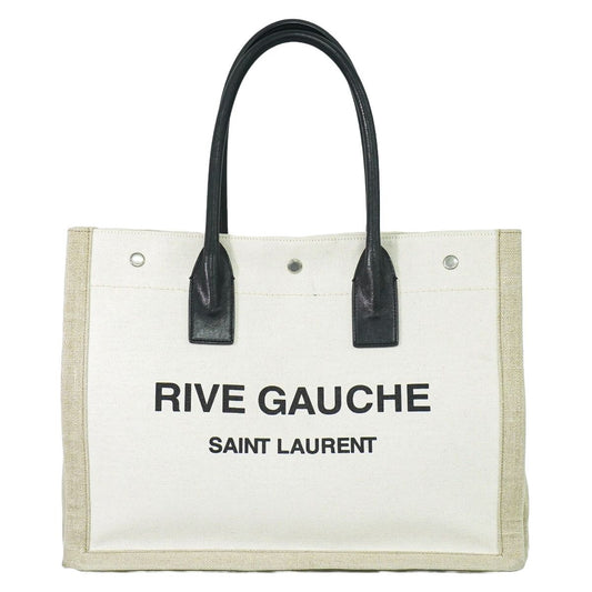 YVES SAINT LAURENT リヴ ゴージュ トートバッグ ホワイト ベージュ