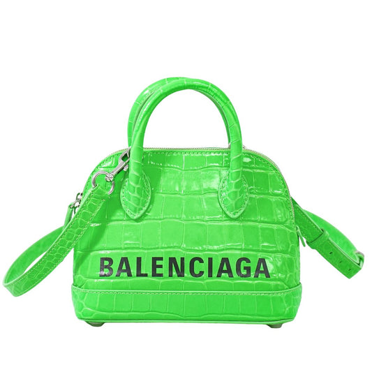 BALENCIAGA ヴィル XXS 2WAY ショルダーバッグ グリーン 550646