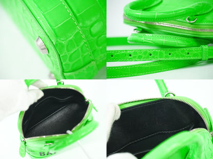 BALENCIAGA ヴィル XXS 2WAY ショルダーバッグ グリーン 550646