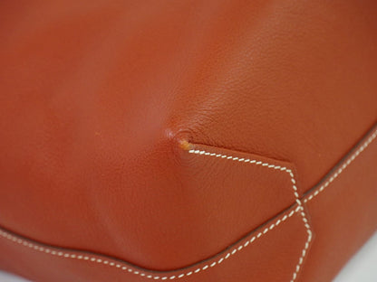 HERMES ドゥブルセンス 45 トートバッグ T刻 ブラウン系