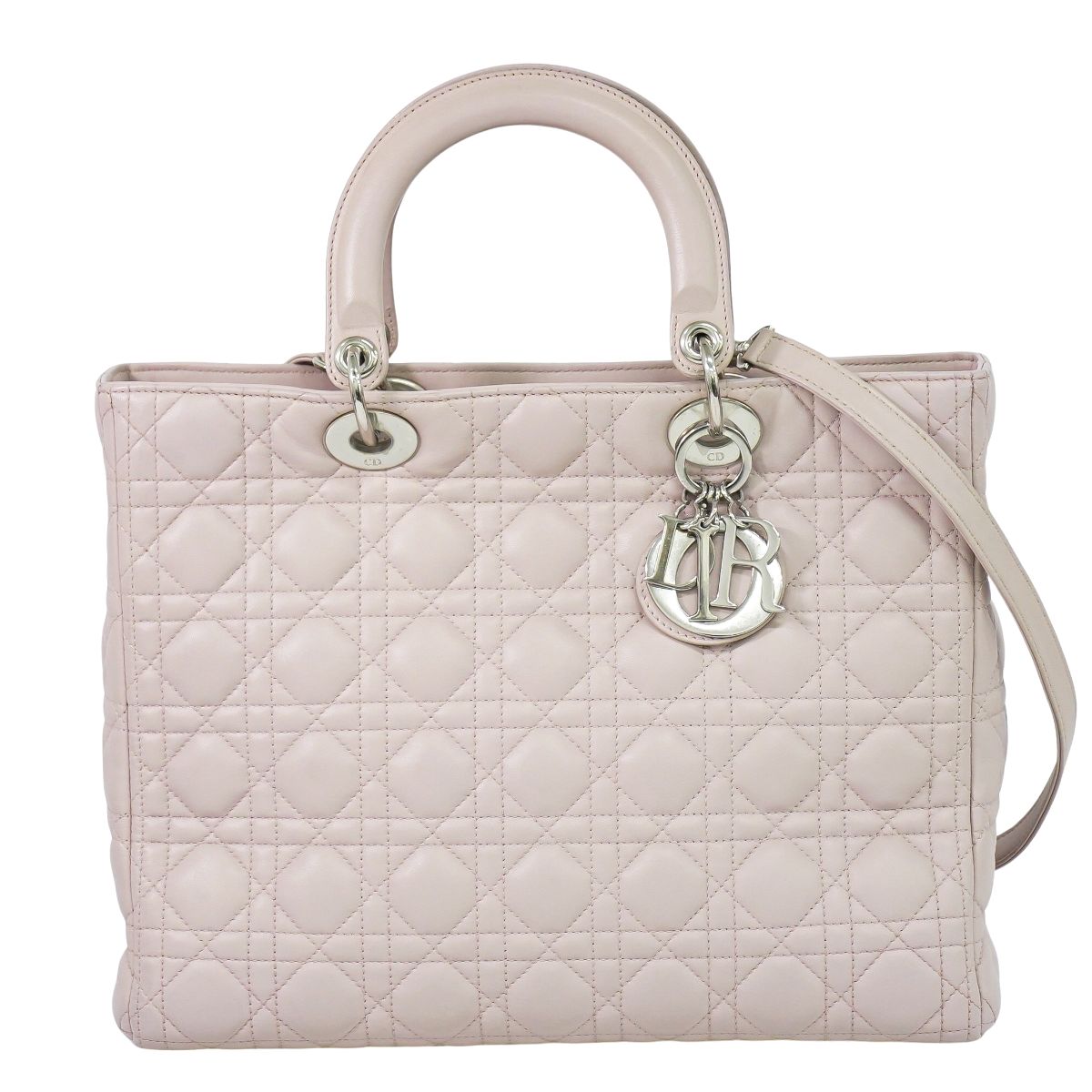 Christian Dior レディディオール 2WAY ショルダーバッグ ピンク