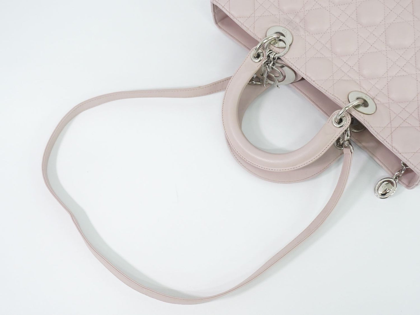 Christian Dior レディディオール 2WAY ショルダーバッグ ピンク