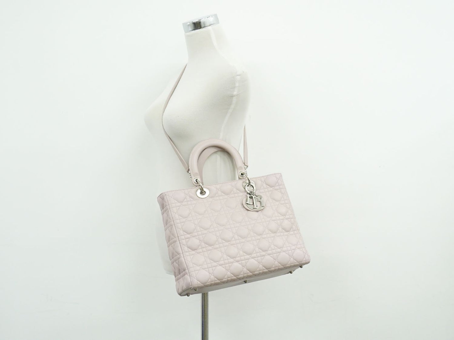 Christian Dior レディディオール 2WAY ショルダーバッグ ピンク