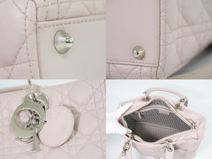 Christian Dior レディディオール 2WAY ショルダーバッグ ピンク