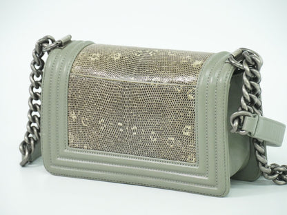 CHANEL ボーイシャネル ココマーク ショルダーバッグ グレー