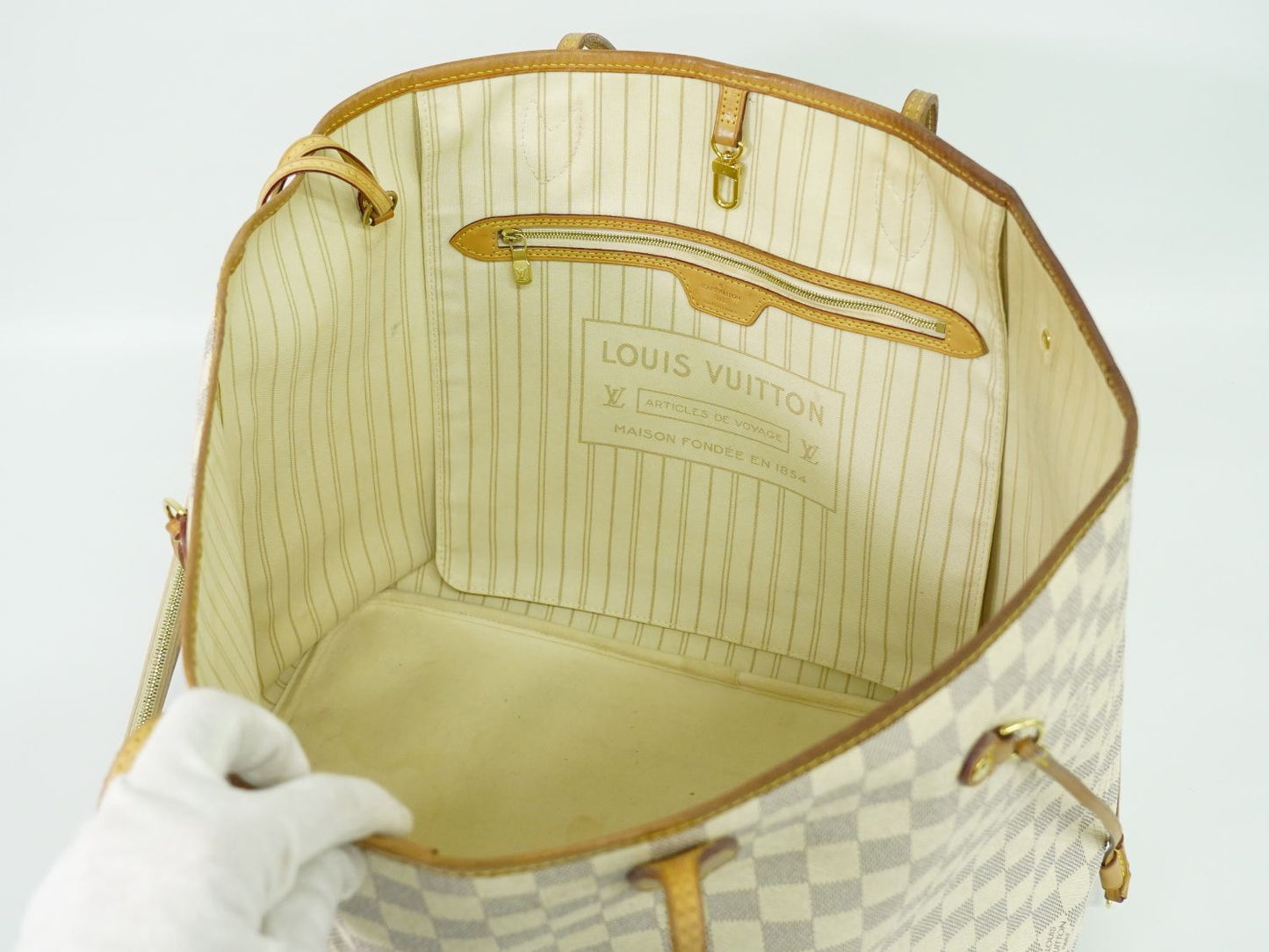 LOUIS VUITTON 新型 ネヴァーフル GM ダミエ アズール トートバッグ N41360