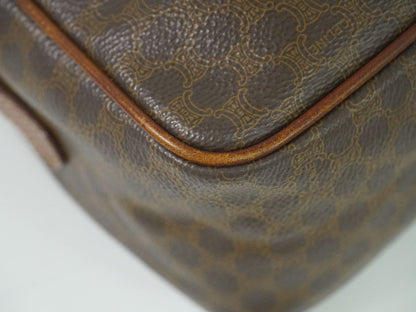 CELINE マカダム 2WAY ショルダーバッグ ブラウン