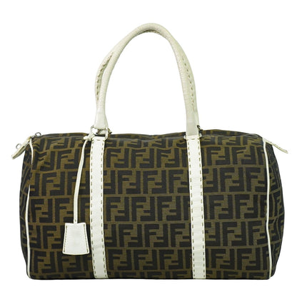 FENDI ズッカ ミニ ボストンバッグ ブラウン
