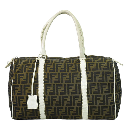 FENDI ズッカ ミニ ボストンバッグ ブラウン