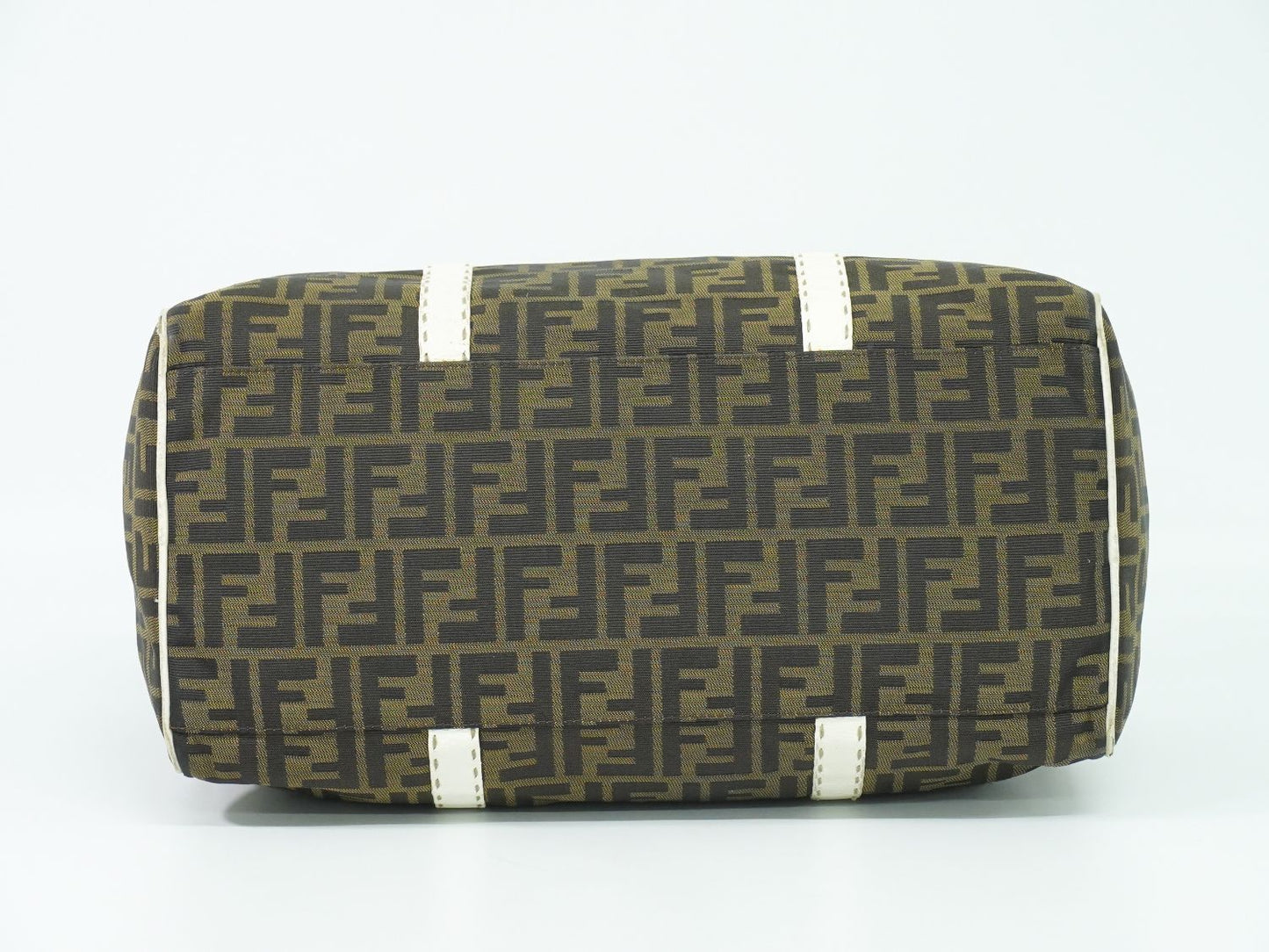 FENDI ズッカ ミニ ボストンバッグ ブラウン