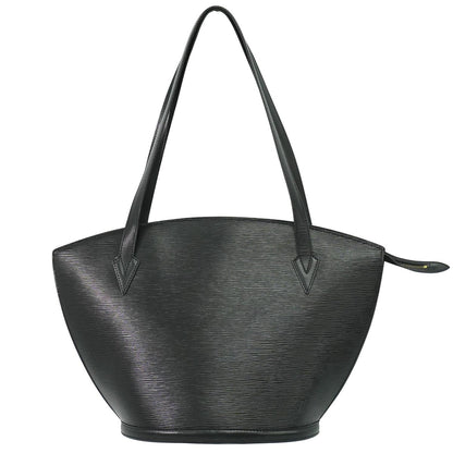 LOUIS VUITTON サンジャック ショッピング エピ レザー ショルダーバッグ ブラック M52262