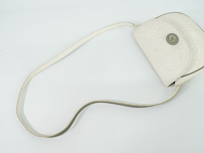 Christian Dior ハニカム柄 ショルダーバッグ ホワイト