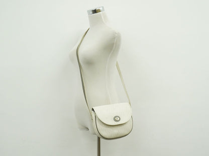 Christian Dior ハニカム柄 ショルダーバッグ ホワイト