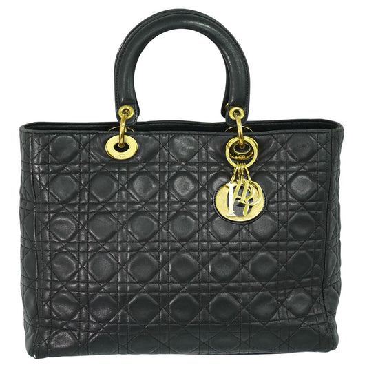 Christian Dior レディディオール ハンドバッグ ブラック