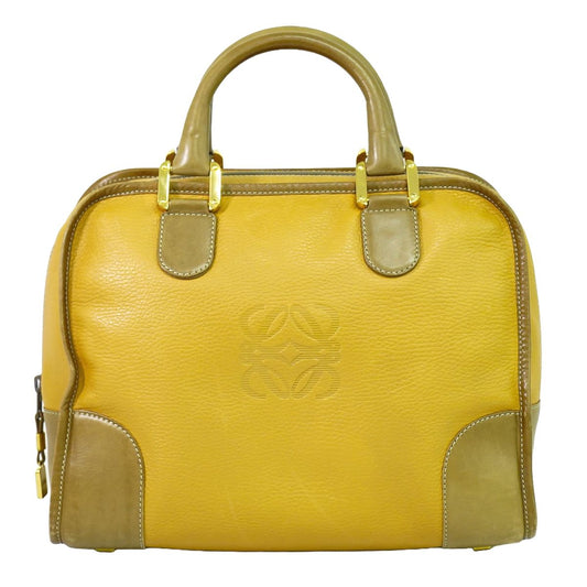 LOEWE アマソナ 32 アナグラム ハンドバッグ ブラウン系