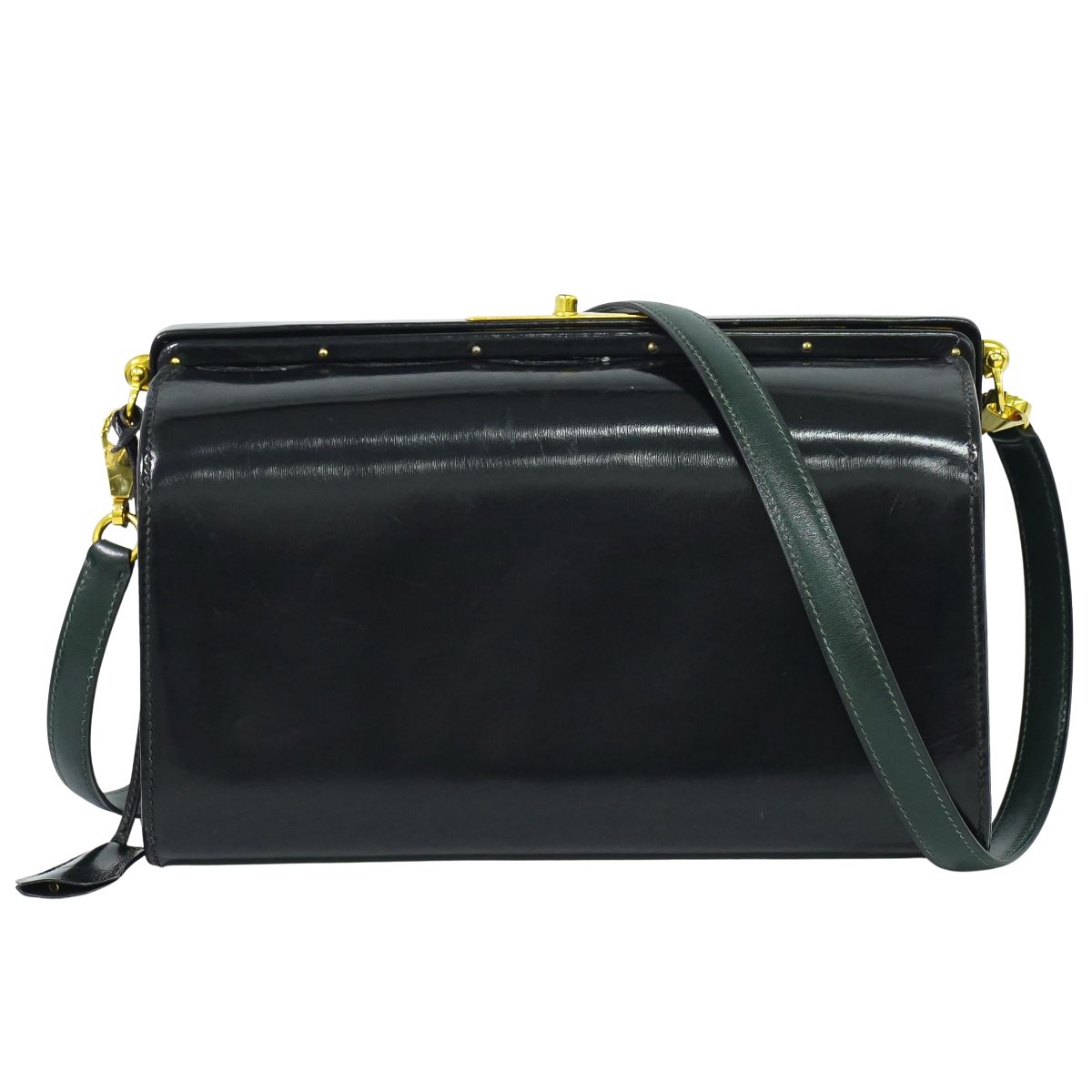 HERMES ショルダーバッグ ○K刻 ブラック
