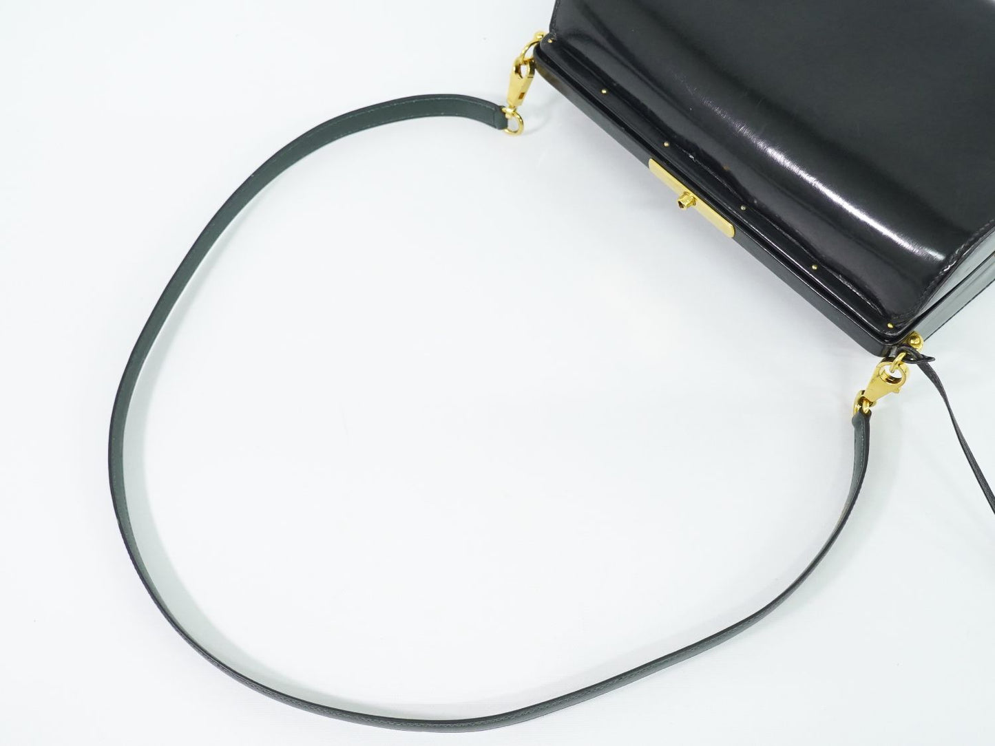 HERMES ショルダーバッグ ○K刻 ブラック