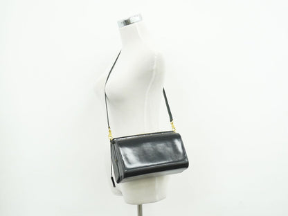 HERMES ショルダーバッグ ○K刻 ブラック