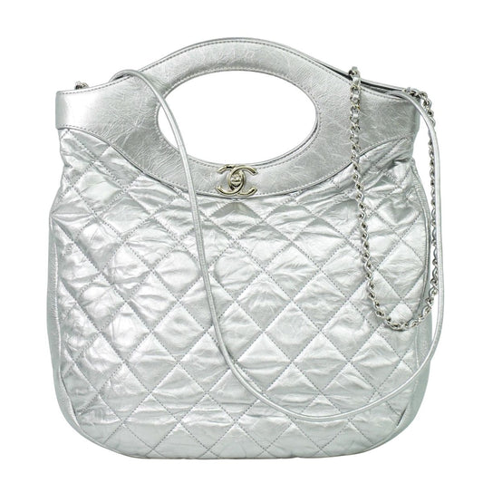 CHANEL 31 ココマーク 2WAY ショルダーバッグ シルバー