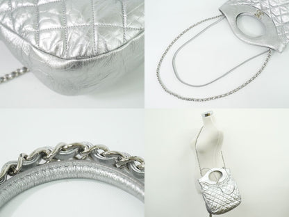 CHANEL 31 ココマーク 2WAY ショルダーバッグ シルバー
