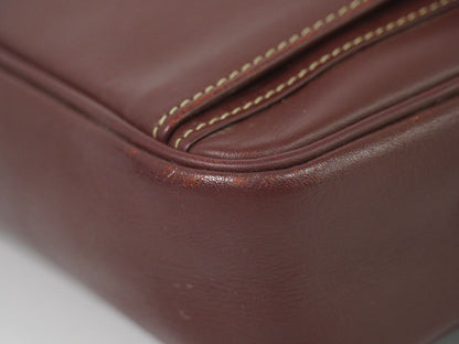 Cartier マストライン ショルダーバッグ ボルドー
