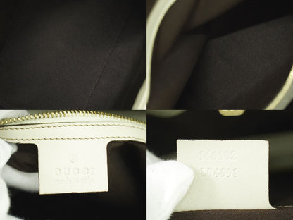 GUCCI グッチシマ レザー ハンドバッグ アイボリー 146002