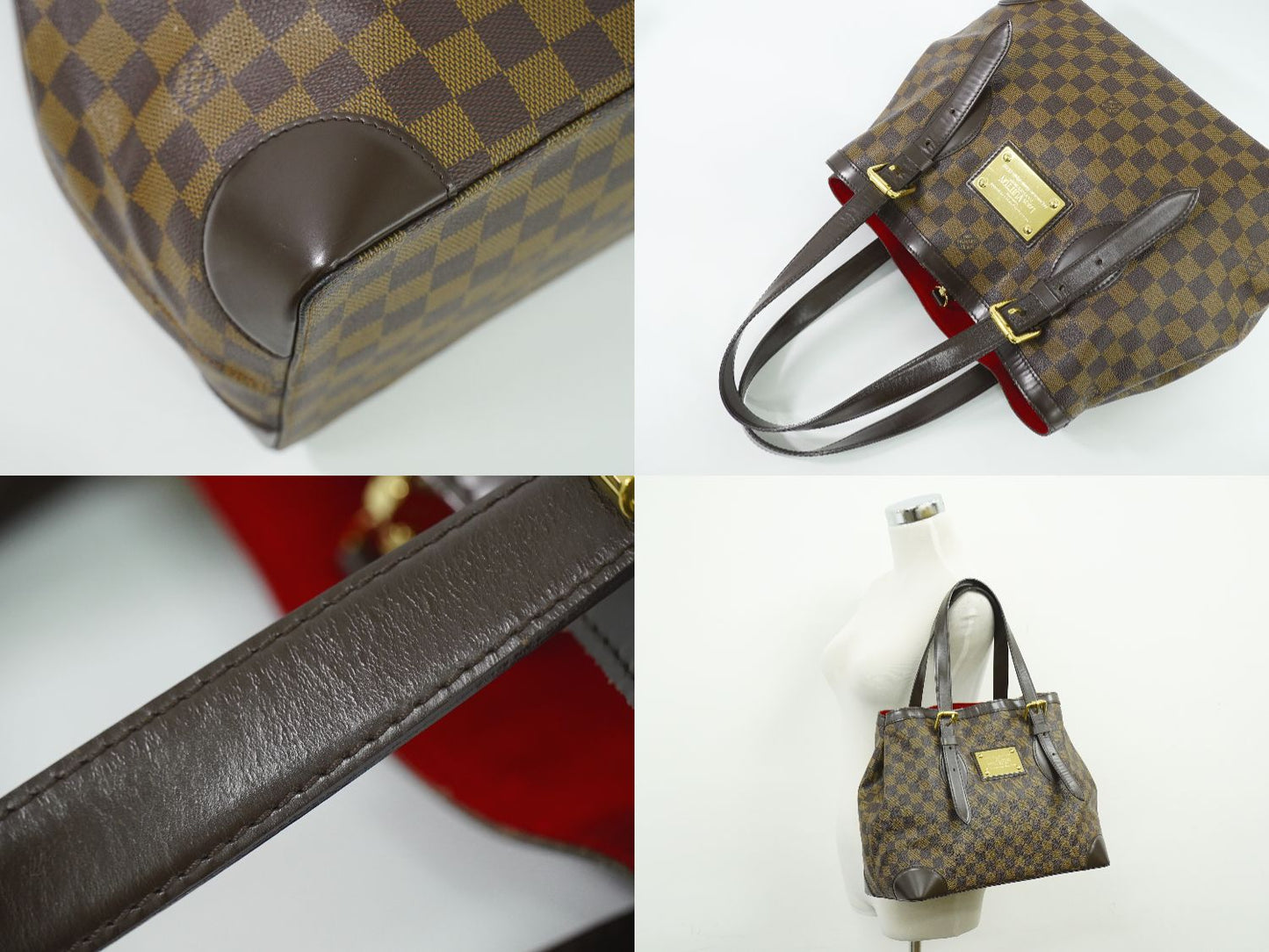 LOUIS VUITTON ハムステッド MM ダミエ エベヌ トートバッグ N51204