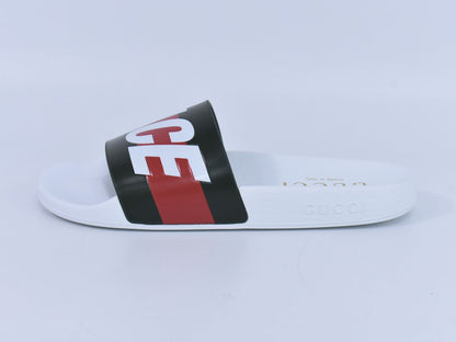 GUCCI × パレス PALACE ロゴ シェリーライン サンダル 39 ホワイト カーキ レッド