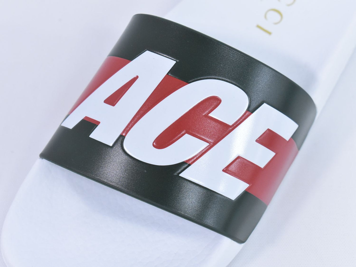 GUCCI × パレス PALACE ロゴ シェリーライン サンダル 39 ホワイト カーキ レッド