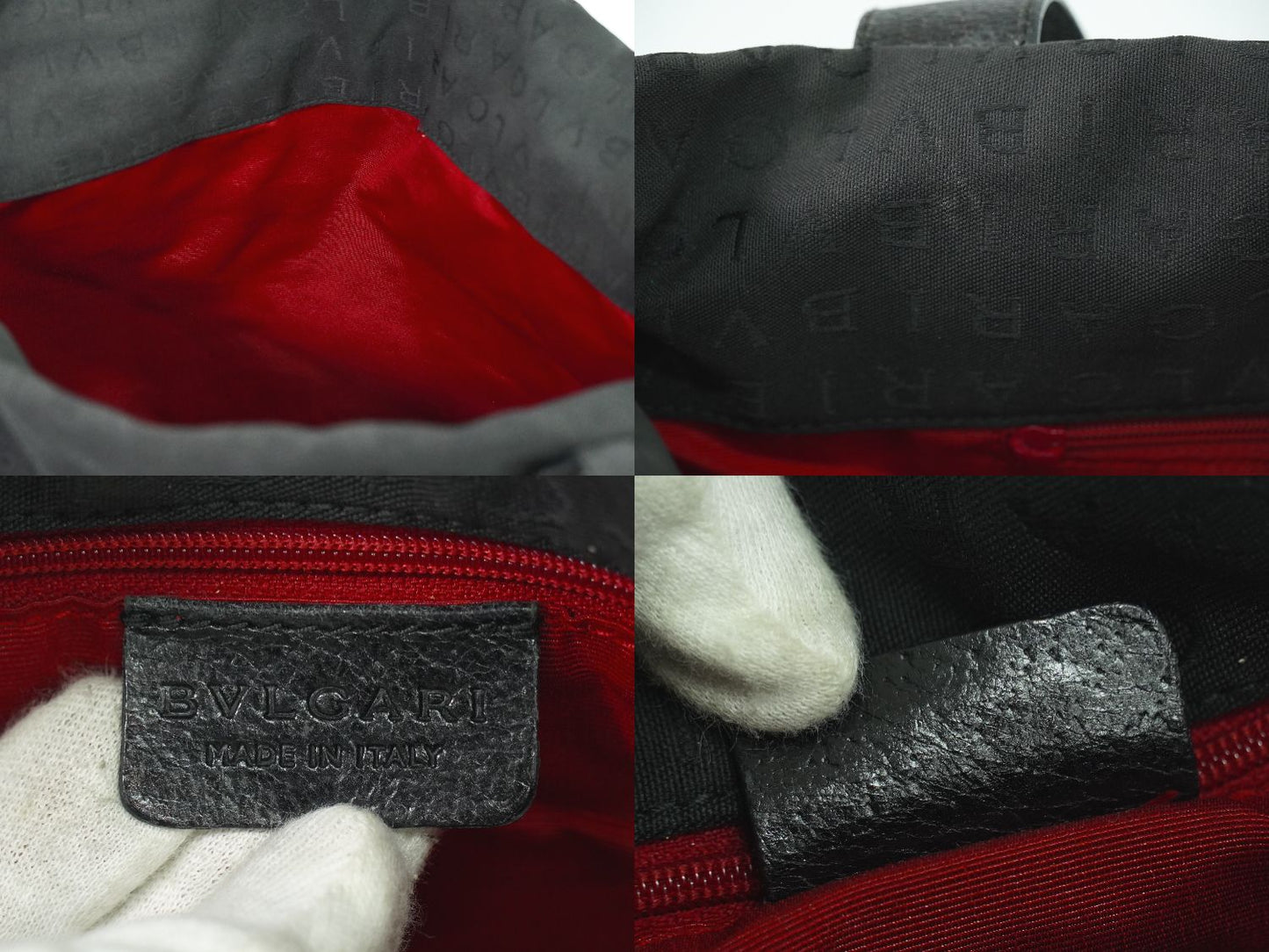 BVLGARI ロゴマニア ショルダーバッグ ブラック