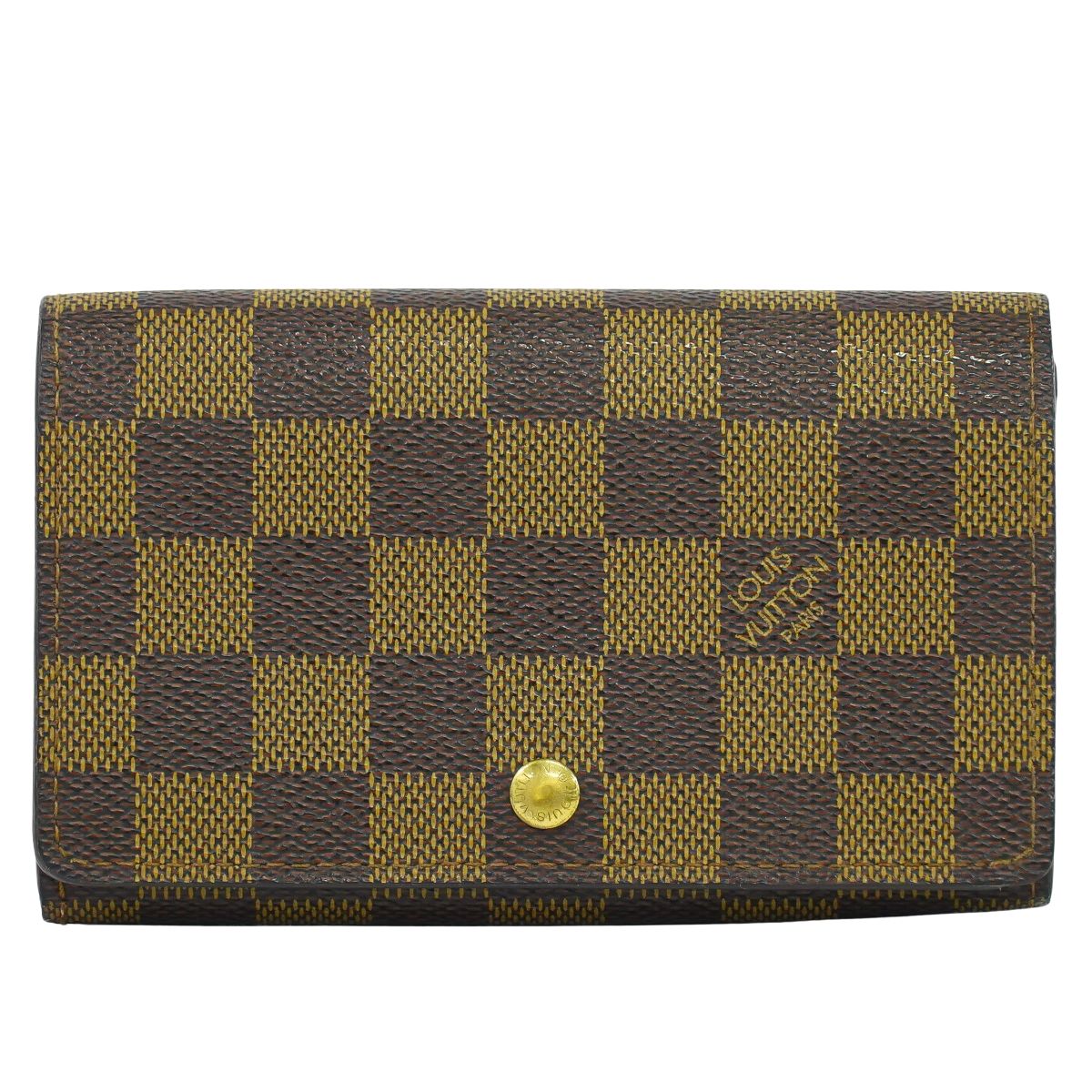 LOUIS VUITTON ポルト モネ ビエ トレゾール ダミエ エベヌ 折財布 N61730
