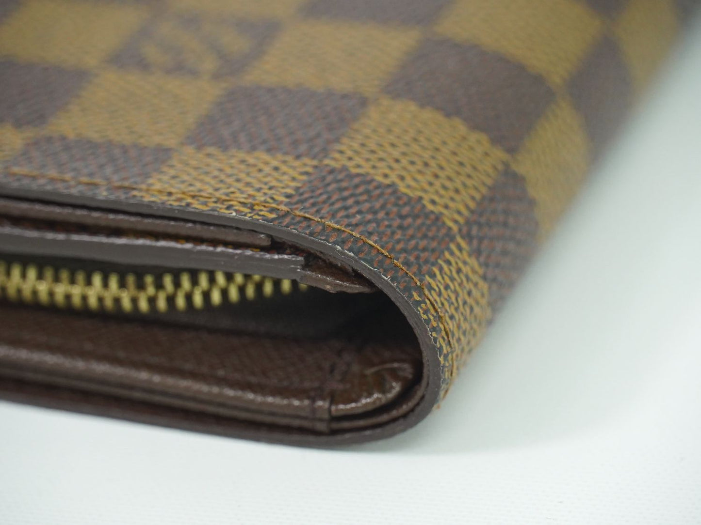 LOUIS VUITTON ポルト モネ ビエ トレゾール ダミエ エベヌ 折財布 N61730